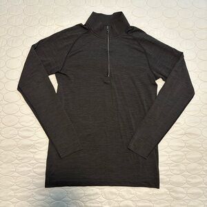 Lululemon Men's Charcoal Half-Zip Long Sleeve